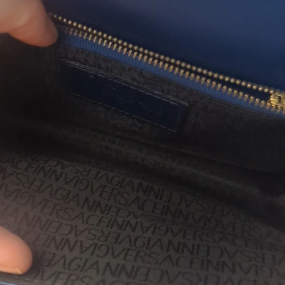 Versace Starburst Clutch Leather Gold Medusa .SALE PRICE.FINAL